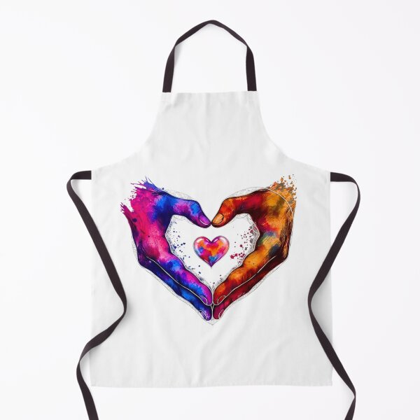 Item preview, Eternal Bond - Artistic Watercolor Heart Hands Splatter designed and sold by Good Vibes .