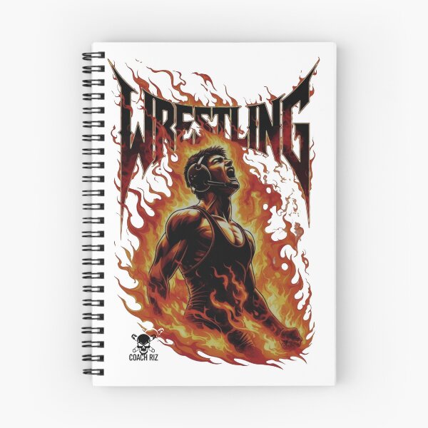 Item preview, WRESTLING - Fiery Intense Wrestler designed and sold by Coach-Riz.