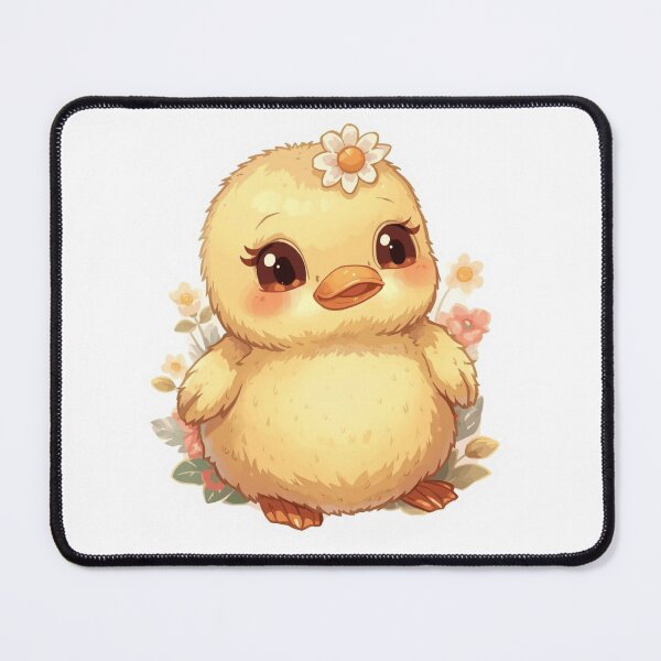 Item preview, Chubby Kawaii Duckling Daisy Head Sticker designed and sold by funnyshop222.