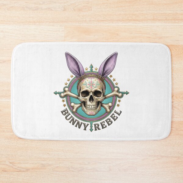 Item preview, Clean Bunny Rebel Shirt – Minimal Easter Skull Graphic Tee designed and sold by relso.
