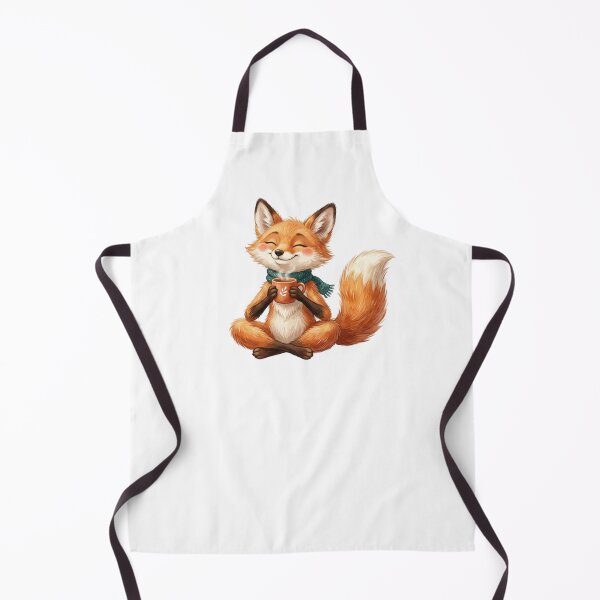 Item preview, Woodland Cute Fox Drinking Coffee designed and sold by SOUFIANE1991.