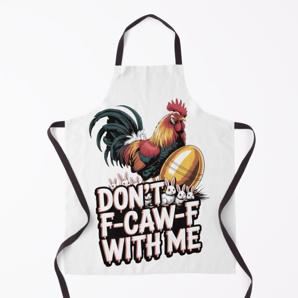 Item preview, Don't F-Caw-F With Me Funny Easter Rooster Golden Egg T-Shirt V2 designed and sold by DarylWelsh2024.