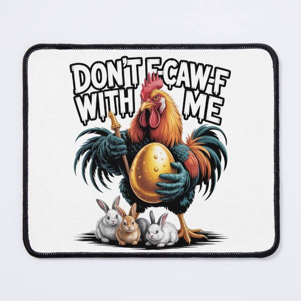 Item preview, Don't F-Caw-F With Me Funny Easter Rooster Golden Egg T-Shirt V4 designed and sold by DarylWelsh2024.
