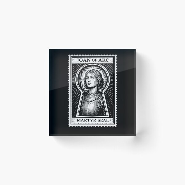 Item preview, Joan of Arc Martyr Seal Keyhole Stamp designed and sold by TheMarketplaceworld.