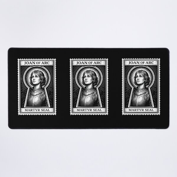 Item preview, Joan of Arc Martyr Seal Keyhole Stamp designed and sold by TheMarketplaceworld.