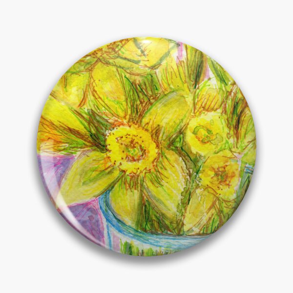 Item preview, Daffodils In A Glass designed and sold by LymphomaLass.