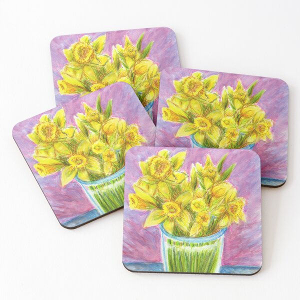Item preview, Daffodils In A Glass designed and sold by LymphomaLass.