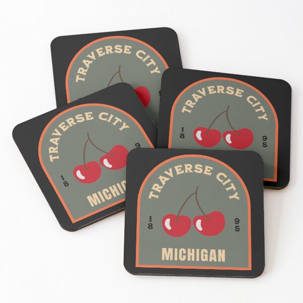 Item preview, Traverse City Michigan Cherry Badge designed and sold by American Travels.