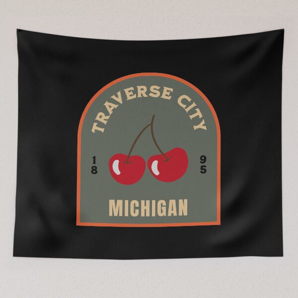 Item preview, Traverse City Michigan Cherry Badge designed and sold by American Travels.