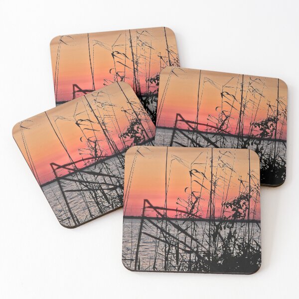Item preview, Sunset through the weeds over Mobile Bay designed and sold by MasterPrintz.