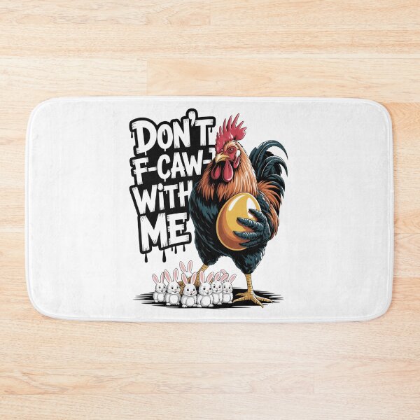 Item preview, Don't F-Caw-F With Me Funny Easter Rooster Golden Egg T-Shirt V6 designed and sold by DarylWelsh2024.