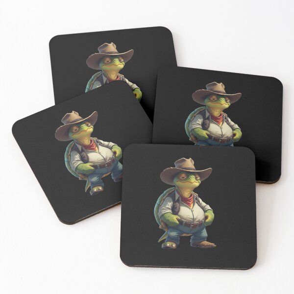Item preview, Lazy Cowboy Turtle - Chill Western Tortoise designed and sold by Threadnovax.