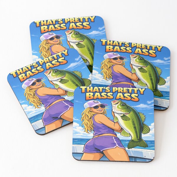 Item preview, THAT'S PRETTY BASS ASS Funny Bass Fishing designed and sold by POD DYNASTY | Original Print On Demand T-Shirt Graphics.