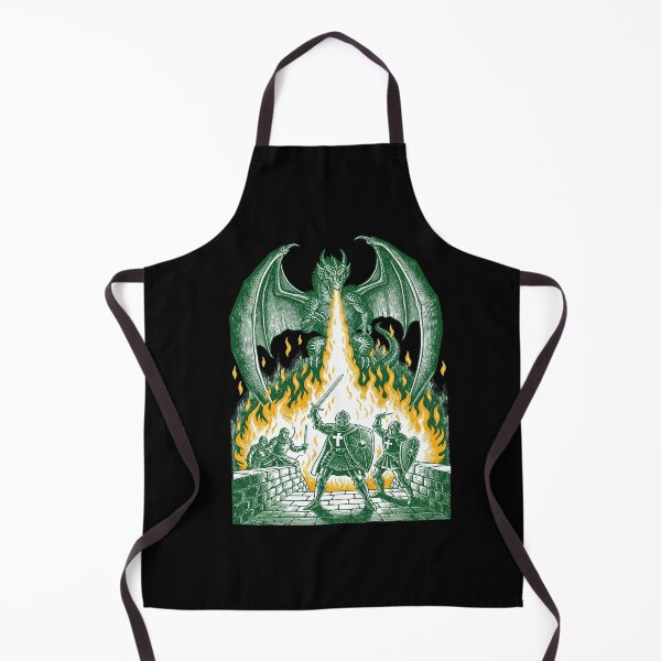 Item preview, Knights Fighting Giant Green Dragon Fantasy designed and sold by TeeARTHY.