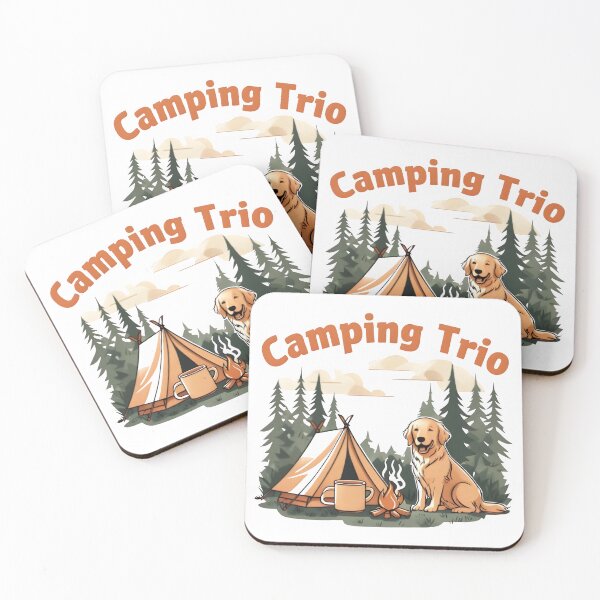 Item preview, Camping Coffee and Dogs Kind of Day Funny Camper Gift designed and sold by Uniqueauraaprints.