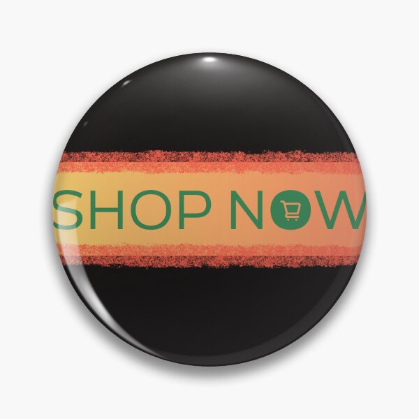 Item preview, Vibrant Textured "Shop Now" Button with Shopping Cart Icon designed and sold by Creatby7030.