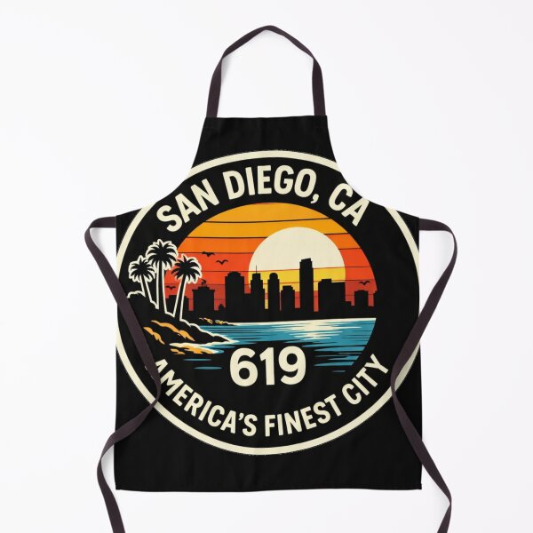 Item preview, San Diego Retro Badge Shirt – 619 America’s Finest City Sunset Design designed and sold by Laughprints.