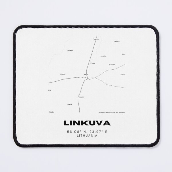 Item preview, Linkuva Lithuania Minimalist Map Poster | Modern City Street Map Art designed and sold by RM-Journey.