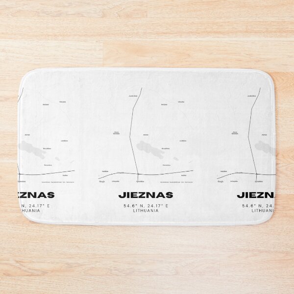 Item preview, Jieznas Lithuania Minimalist Map Art | Clean City Street Map Poster designed and sold by RM-Journey.