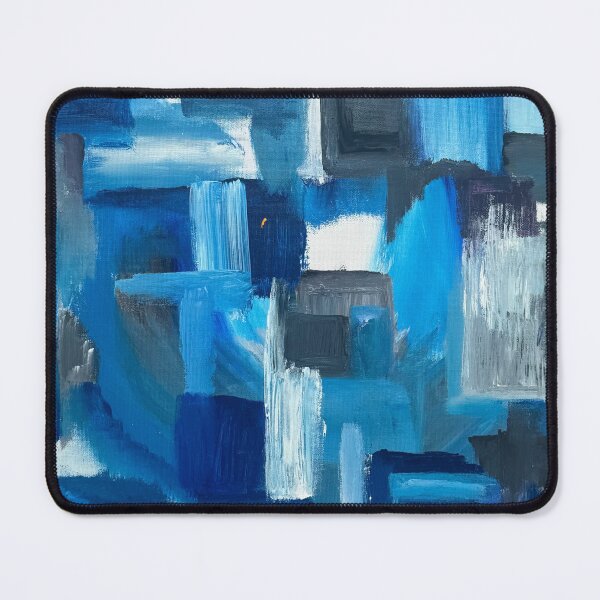 Item preview, Shades of Blue, Black and White Abstract designed and sold by Jasbindar Singh.