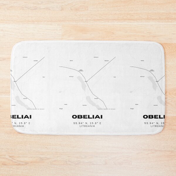 Item preview, Obeliai Lithuania Minimalist Map Art | Modern City Layout Poster designed and sold by RM-Journey.