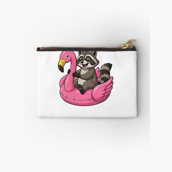 Item preview, Cute Raccoon in Pink Flamingo Pool Float designed and sold by k3rstman1.