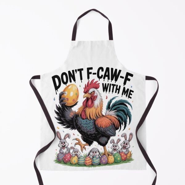 Item preview, Don't F-Caw-F With Me Funny Easter Rooster Golden Egg T-Shirt V8 designed and sold by DarylWelsh2024.