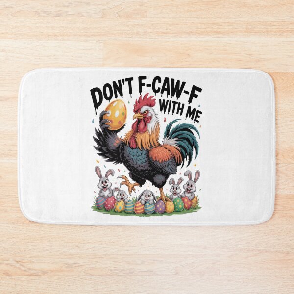 Item preview, Don't F-Caw-F With Me Funny Easter Rooster Golden Egg T-Shirt V8 designed and sold by DarylWelsh2024.