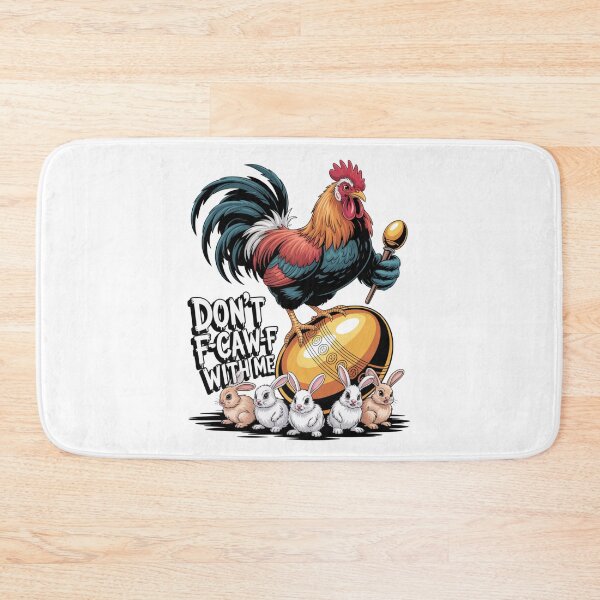 Item preview, Don't F-Caw-F With Me Funny Easter Rooster Golden Egg T-Shirt V9 designed and sold by DarylWelsh2024.