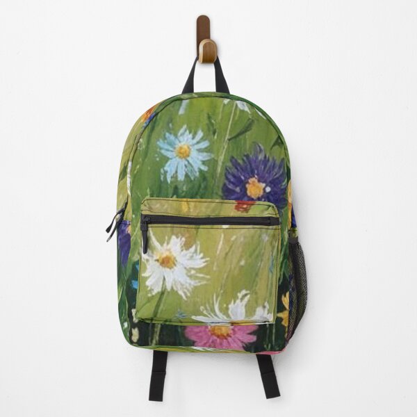 Item preview, Rainbow Over Wildflower Meadow – Colorful Pastel Landscape Art designed and sold by L.C. Veil Studio.