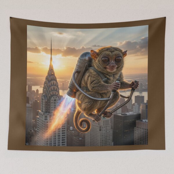 Item preview, Tarsier Jets over New York City designed and sold by Tridentulus.
