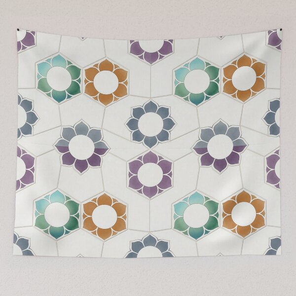 Item preview, A hexagonal tile pattern designed and sold by Ratatosk-AI.