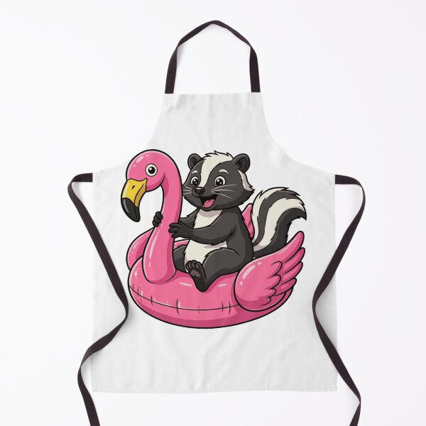 Item preview, Cute Skunk on Pink Flamingo Pool Float designed and sold by k3rstman1.