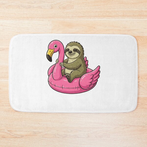 Item preview, Cute Sloth Riding Pink Flamingo Pool Float designed and sold by k3rstman1.