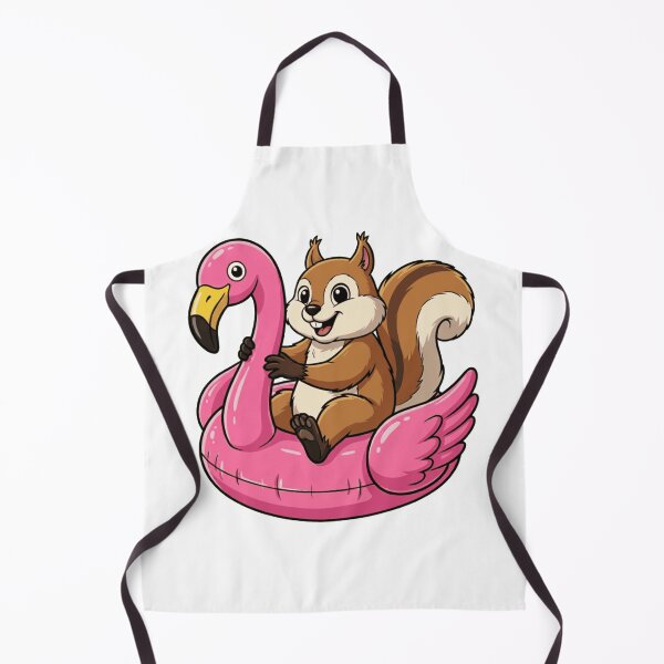 Item preview, Cute Squirrel on Pink Flamingo Pool Float designed and sold by k3rstman1.