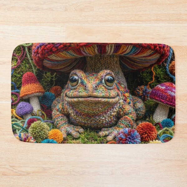 Item preview, Yarn Toad Under Yarn Toadstool designed and sold by Tridentulus.