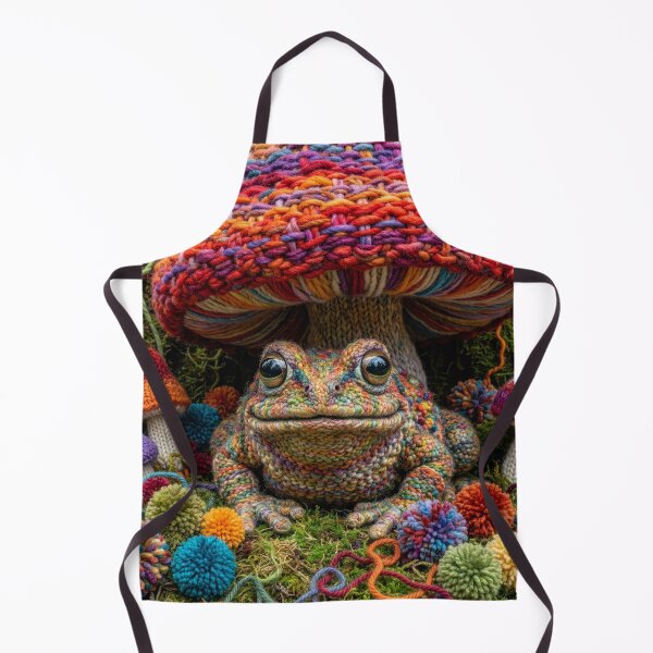 Item preview, Yarn Toad Under Yarn Toadstool designed and sold by Tridentulus.