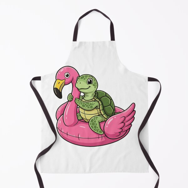 Item preview, Cute Turtle on Pink Flamingo Pool Float designed and sold by k3rstman1.