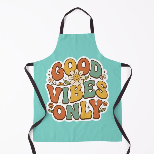 Item preview, Good Vibes Only Wavy Colorful Retro - Groovy Aesthetic Sticker designed and sold by helenostore.