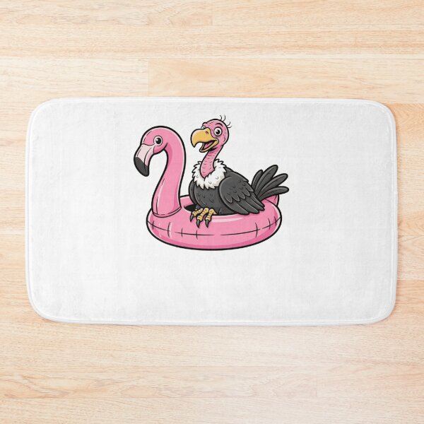 Item preview, Funny Vulture in Pink Flamingo Pool Float designed and sold by k3rstman1.