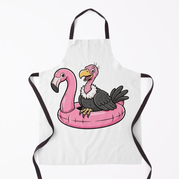 Item preview, Funny Vulture in Pink Flamingo Pool Float designed and sold by k3rstman1.