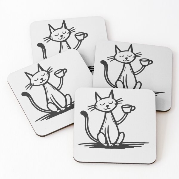 Item preview, Coffee Cat designed and sold by Vicky Cullen.