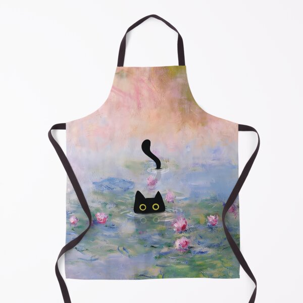 Item preview, Cat Print Monet Waterlily designed and sold by PurrfectHome.