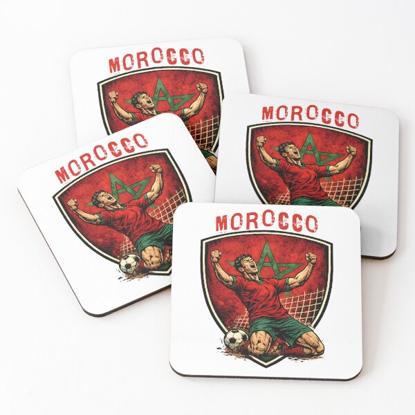 Aperçu de l'œuvre Maroc - 2026 Futbol Retro Style créée et vendue par Tee Nook.