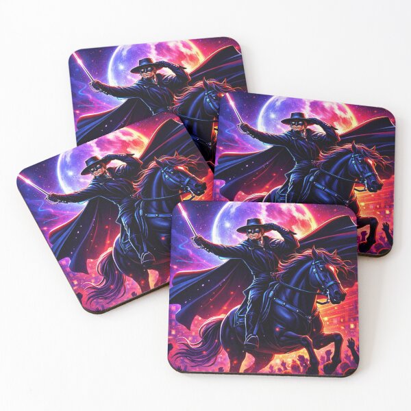Item preview, Neon Zorro Rising Under Moonlight Western Legend Reimagined designed and sold by SHOCAMPOS DESIGNS .