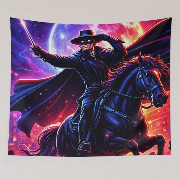 Item preview, Neon Zorro Rising Under Moonlight Western Legend Reimagined designed and sold by SHOCAMPOS DESIGNS .