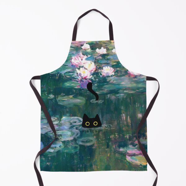 Item preview, Cat Print Monet Waterlily designed and sold by PurrfectHome.