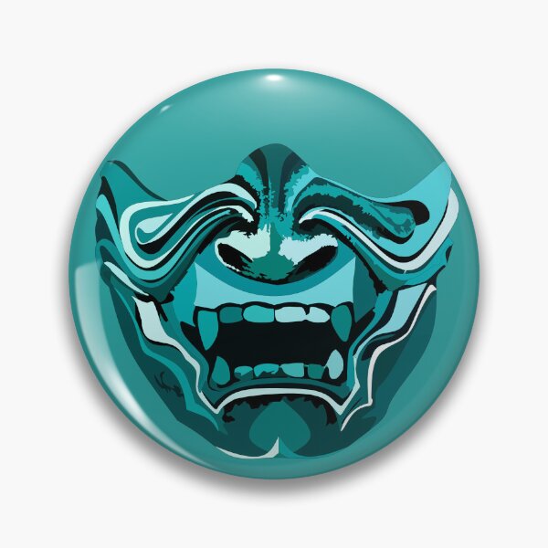 Item preview, Light blue shogun mask designed and sold by BLUEiceberg.
