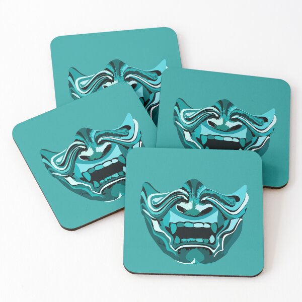 Item preview, Light blue shogun mask designed and sold by BLUEiceberg.