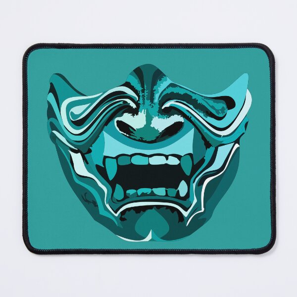 Item preview, Light blue shogun mask designed and sold by BLUEiceberg.